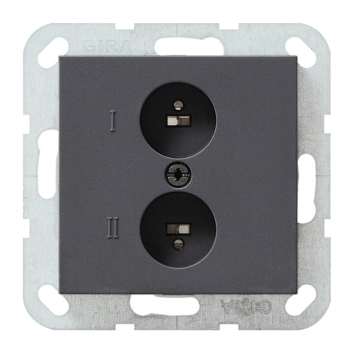 Gira Stereo-Steckdose anth System55 040228