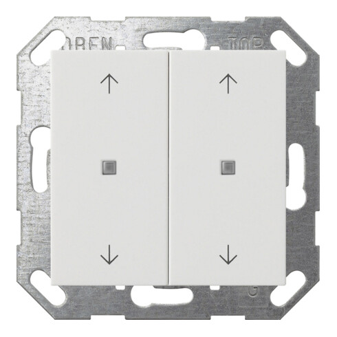 Gira Taster Wippe KNX, 2f, Reinweiß 517403