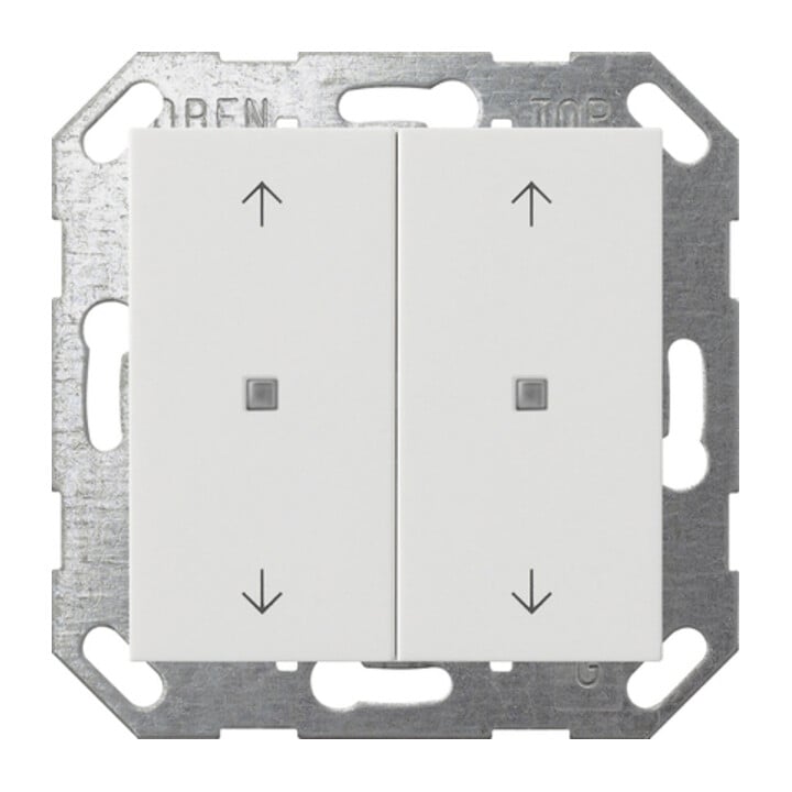 Gira Taster Wippe KNX, 2f, Reinweiß 517403