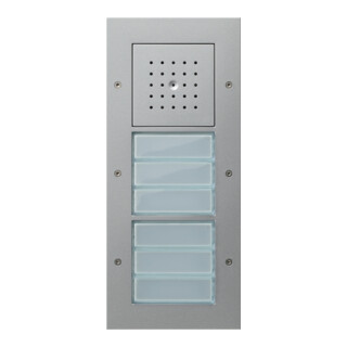 Gira Türstation AP 6fach alu 126865