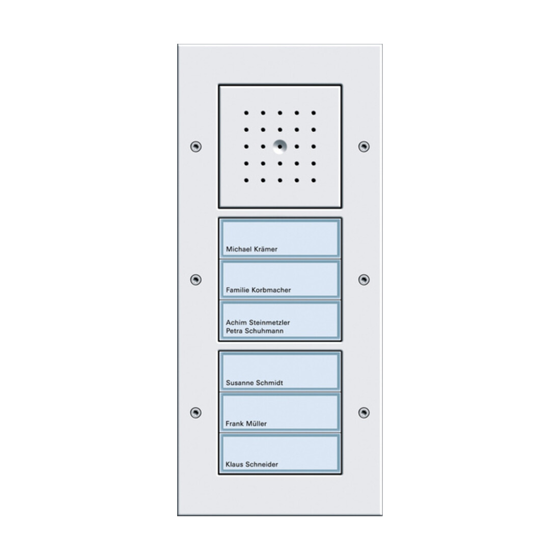 Gira Türstation AP 6fach reinweiß 126866