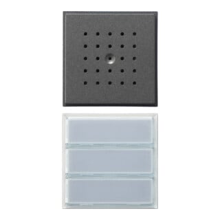 Gira Türstation UP 3fach anthrazit LED ws 126167