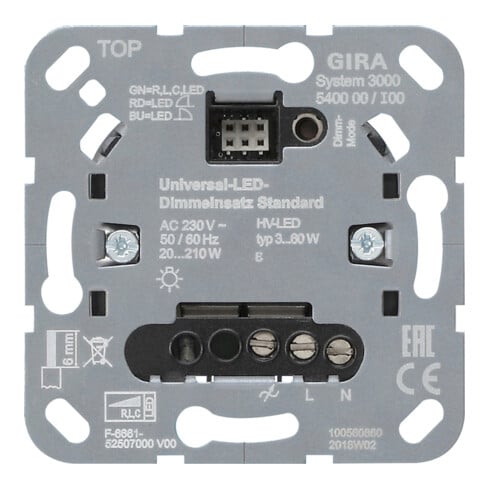 Gira Uni-LED-Dimmeinsatz standard 540000