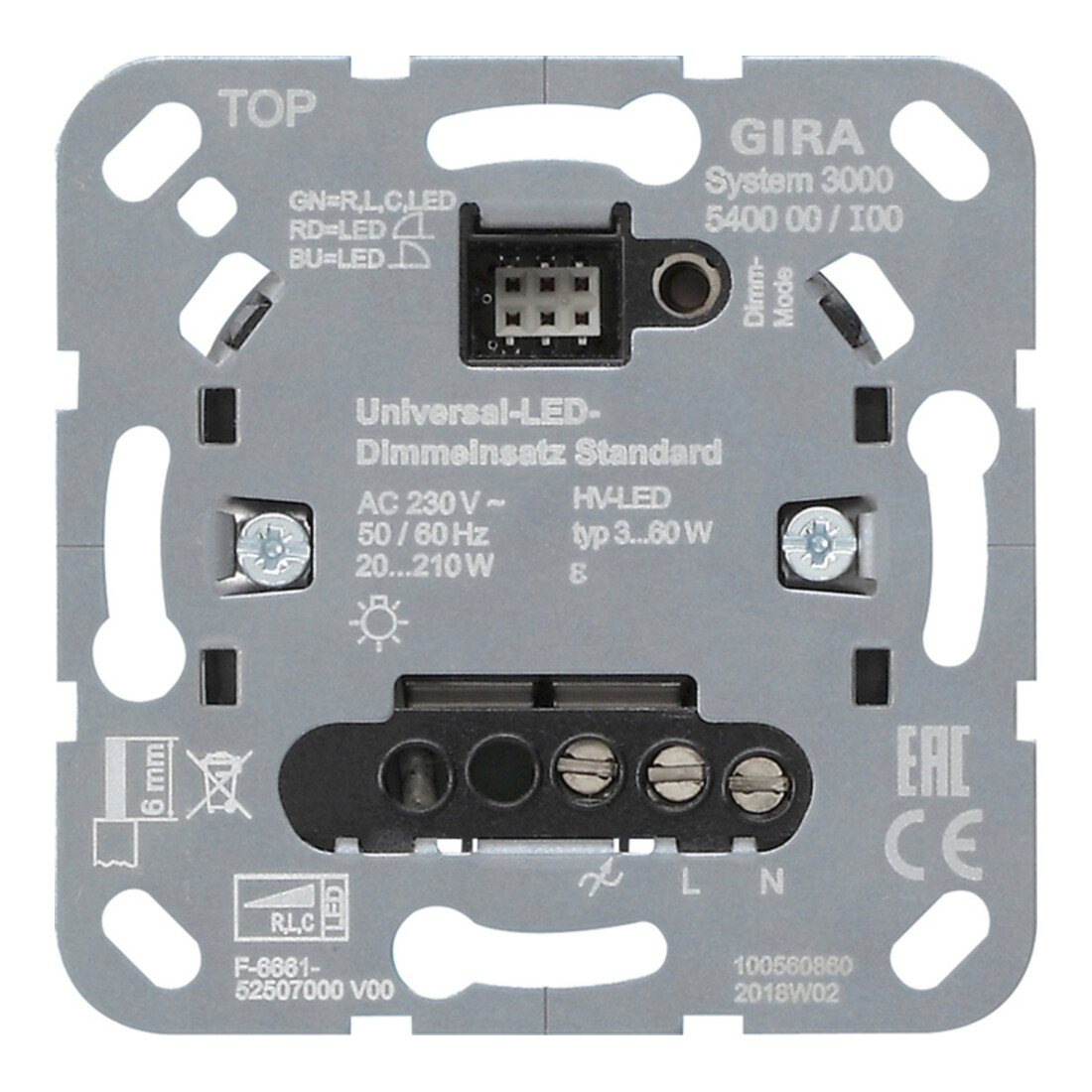 Gira Uni-LED-Dimmeinsatz standard 540000