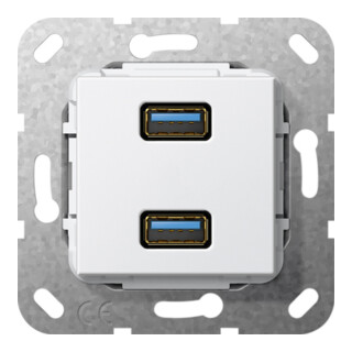 Gira USB 3.0 A 2fach rws Gender Changer 568403