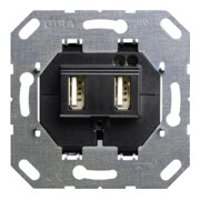 Gira USB Spannungsvers. 2fach Einsatz 235900-3