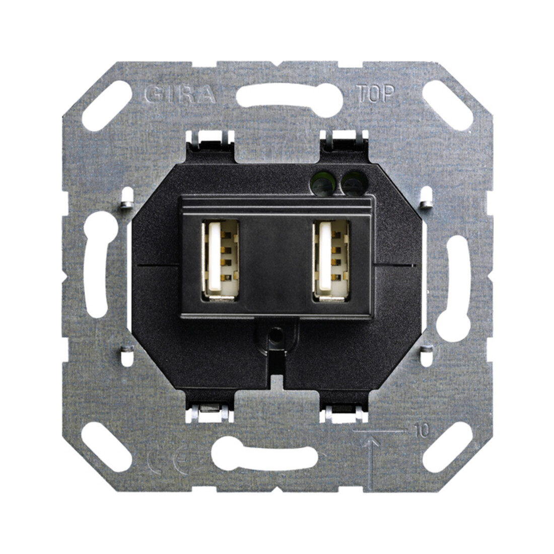 Gira USB Spannungsvers. 2fach Einsatz 235900