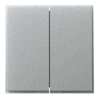 Gira Wippe 2fach gerade Farbe Alu 349565
