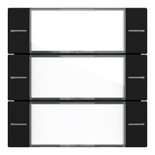 Gira Wippenset 3-fach BSF Tastsensor Schwarz 5773005