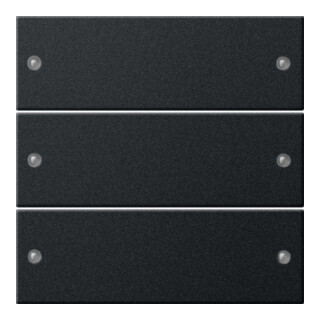 Gira Wippenset 3fach schwarz matt 2183005
