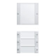 Gira Wippenset 4-fach rws/gl 213403