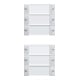 Gira Wippenset 6-fach rws/gl 213603