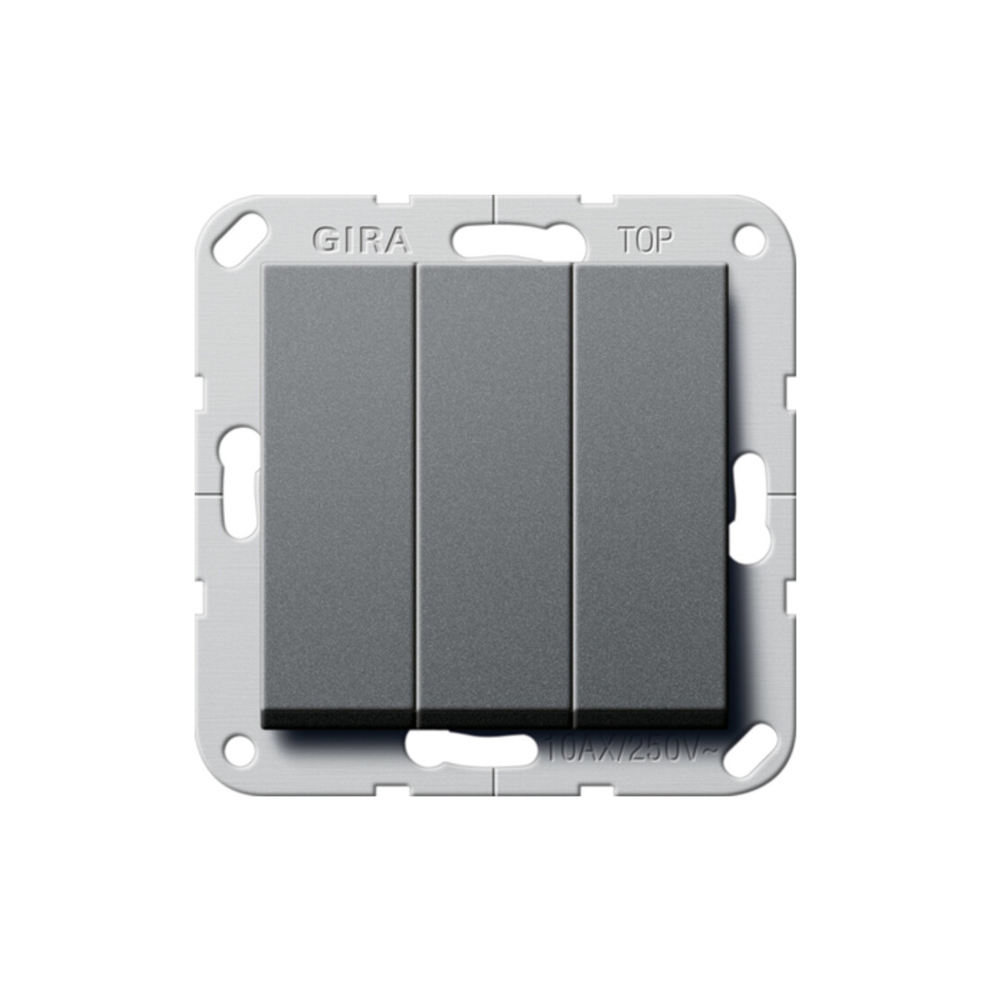 Gira Wippschalter Wechsel 3fach System 55 Anthrazit 283228