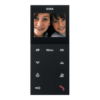 Gira Wohnungsstation Video AP Plus 1239005 schwarz matt