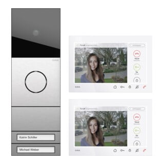 Gira Wohnungsstation ZFH-Paket Video AP7 edelstahl 2432920