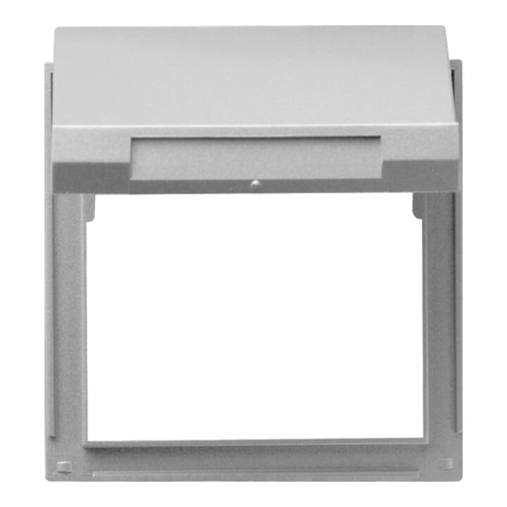 Gira Zwischenplatte alu m.Klappd., TX44 065465
