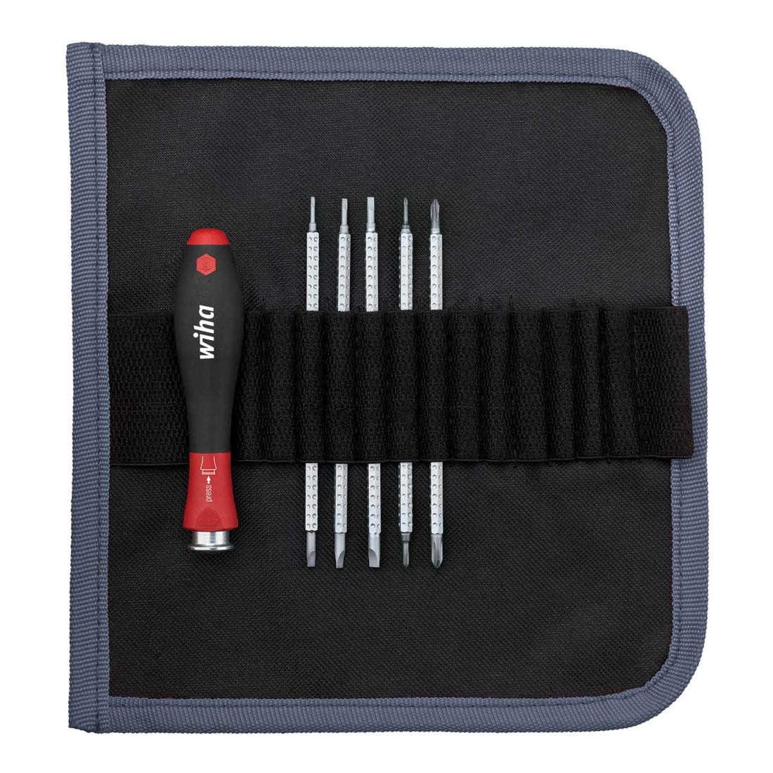Wiha Giravite con set di lame intercambiabili SYSTEM 4 a intaglio, Phillips, esagono 6pz.