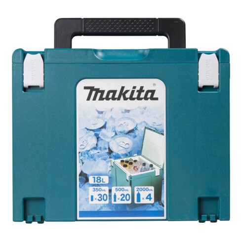Glacière Makita MAKPAC taille 4 avec doublure isolante, volume 18 l