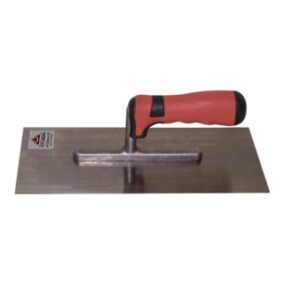 Glättekelle L.280mm B.130mm 2K-Griff Zahn 6x6 Bandstahl S.0,75mm