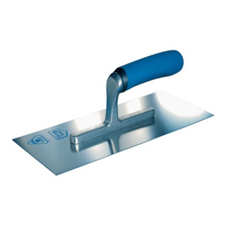 Glättekelle L.280mm B.130mm Softgriff VA,rostfr. S.0,7mm HENKELMANN