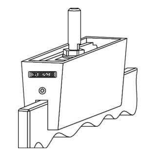 Glasklemmplatte EV1 b.140kg GEZE