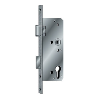 Glastür-Einsteckschloss PZW 20/45/72/8mm DINlinks silber ktg. BKS