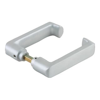 Glastürdrückerpaar RONDO LM silber elox.f.Drückerf.VK 8mm DORMAKABA