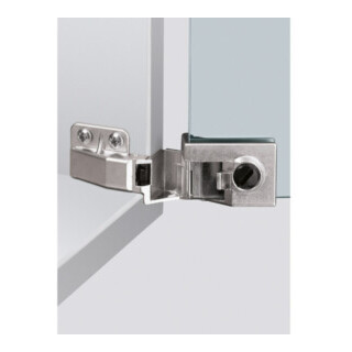 Glastürscharnier ET 5160 vernickelt,ma Anschlagart vorliegend HETTICH