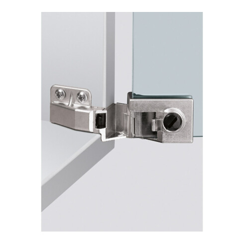 Glastürscharnier ET 5160 vernickelt,ma Anschlagart vorliegend HETTICH