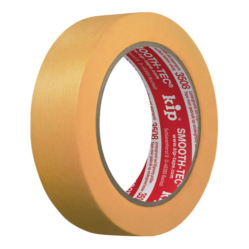 Glattkreppband 3508 SMOOTH-TEC® glatt gelb L.50m B.30mm KIP