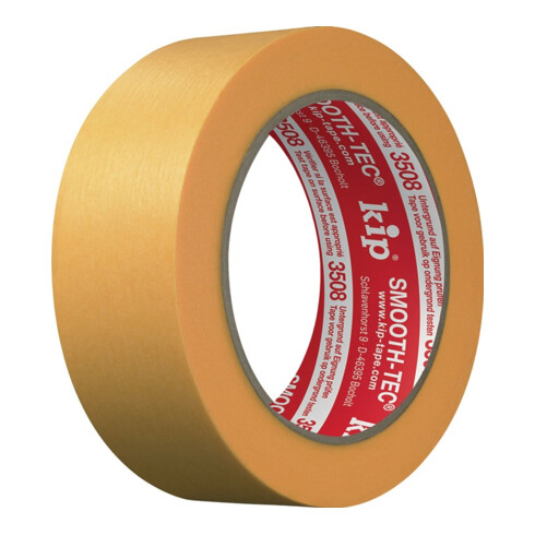Glattkreppband 3508 SMOOTH-TEC® glatt gelb L.50m B.36mm KIP