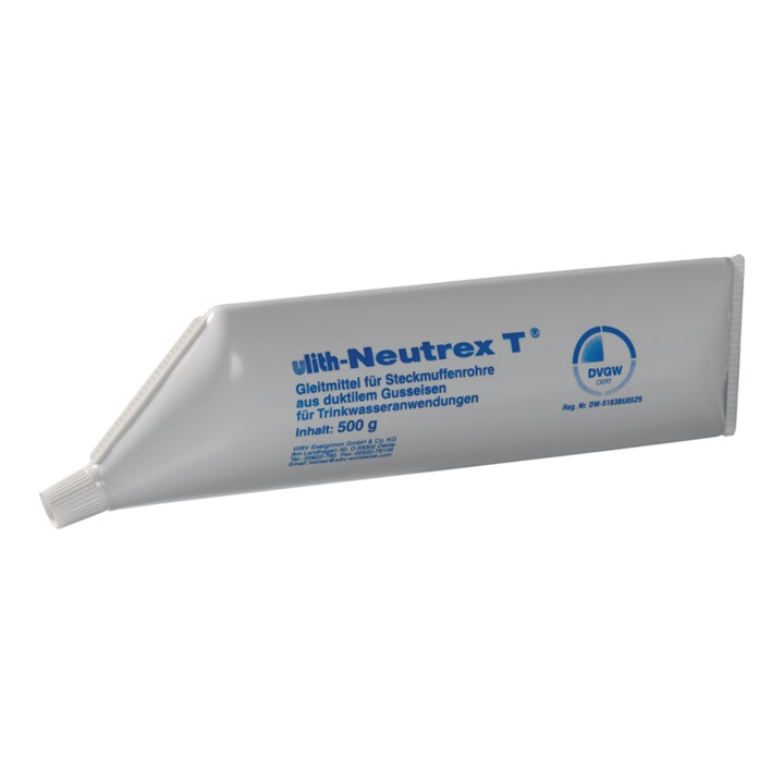 Gleitmittel NEUTREX T gräulich Einsatzgebiet f.Gussrohre 500ml Tube ULITH