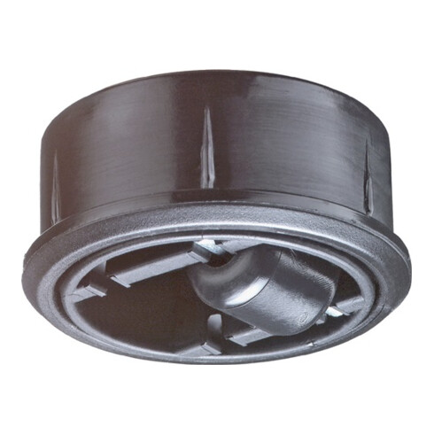 Globe en plastique D.roue 60 mm cap.charge 50 kg Profondeur d'enfoncement de 18