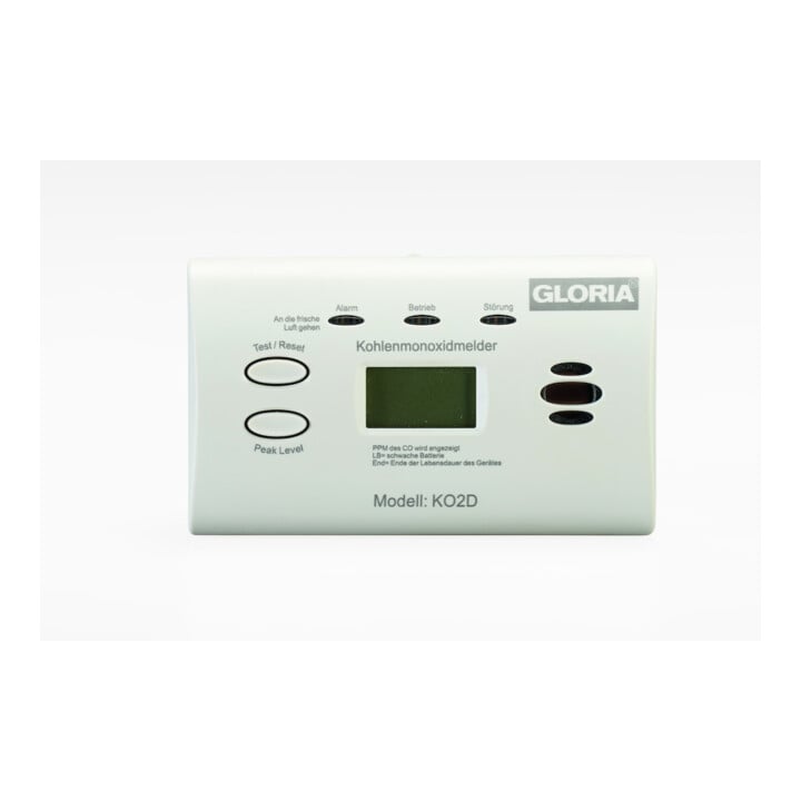 GLORIA Détecteur de monoxyde de carbone KO2D avec écran L116xP40H72 mm