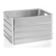Gmöhling Bac de rangement empilable A 152 non perforé 155 l Aluminium