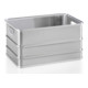 Gmöhling Bac de rangement empilable A 152 non perforé 80l Aluminium