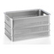 Gmöhling Bac de rangement empilable A 152 perforé 80l aluminium-1