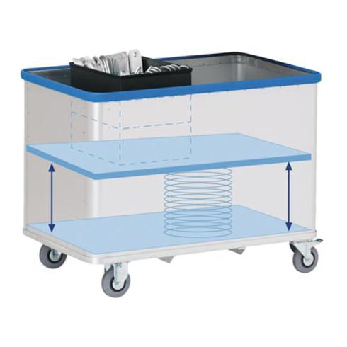 Wagon-caisse Gmöhling avec plancher à ressorts D 5408 Vario 125 mm 1400 x 700 x 620 mm 615 mm