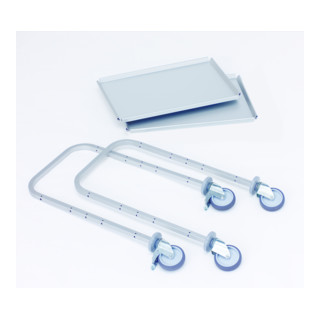 Gmöhling Chariot de service E 9002 L 975 × 740 × 1060 mm Aluminium