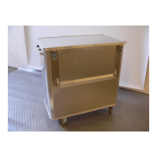 Wagon-caisse Gmöhling avec couvercle et paroi latérale rabattable D 1508