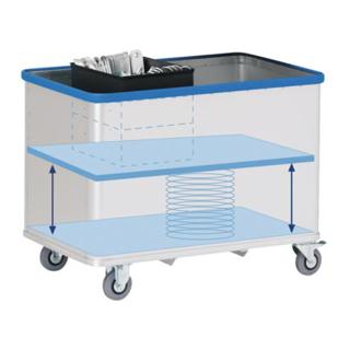 Wagon couvert de Gmöhling avec plancher à ressorts D 1408 Vario 125 mm