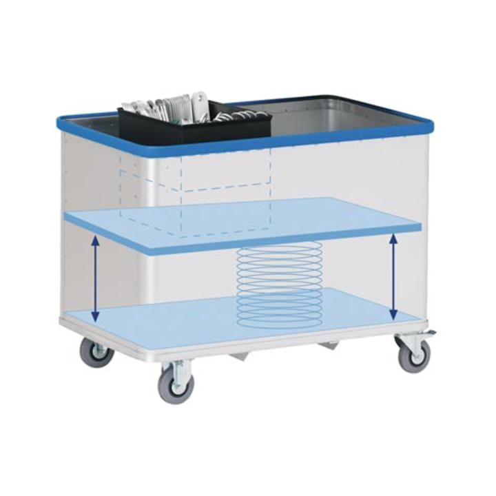 Gmöhling Kastenwagen mit Federboden D 5408 Vario 125 mm 1400 x 700 x 620 mm 615 mm