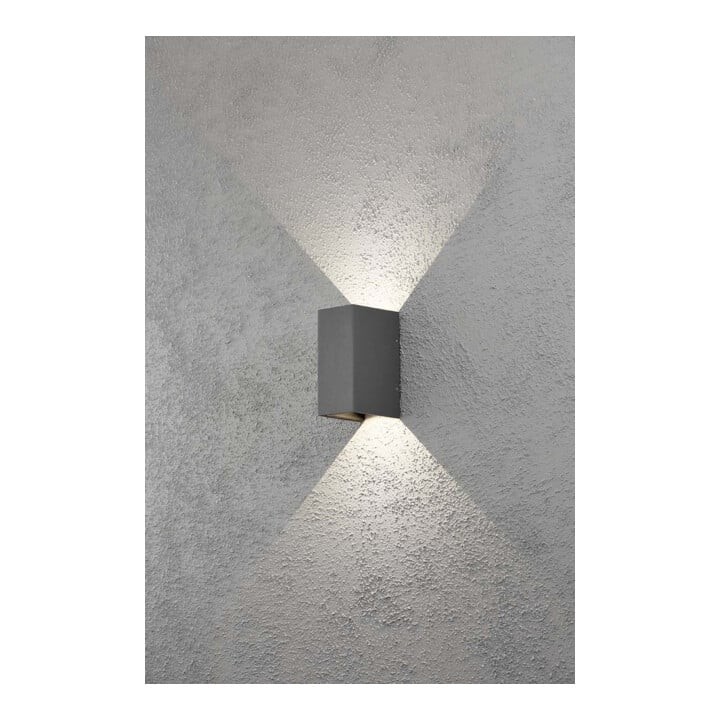 Gnosjö Konstsmide AL Applique LED anthracite/aluminium avec éclairage orientable 7940-370