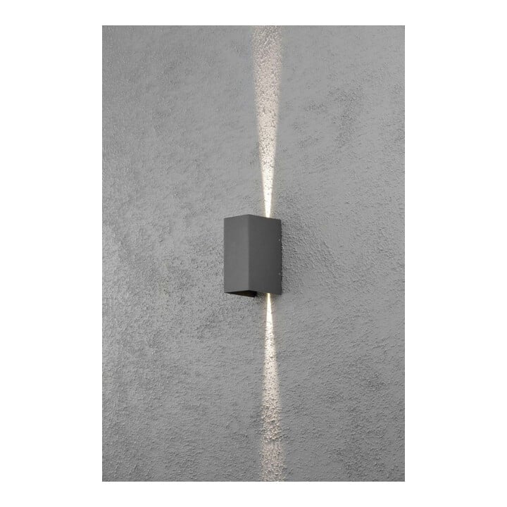 Gnosjö Konstsmide AL Applique LED anthracite/aluminium avec éclairage orientable 7940-370