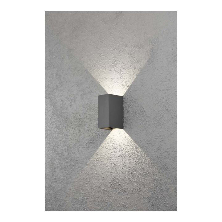 Gnosjö Konstsmide AL Applique LED anthracite/aluminium avec éclairage orientable 7940-370
