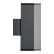 Gnosjö Konstsmide AL Applique murale anthracite laqué/al GU10 halogène 7907-370-1