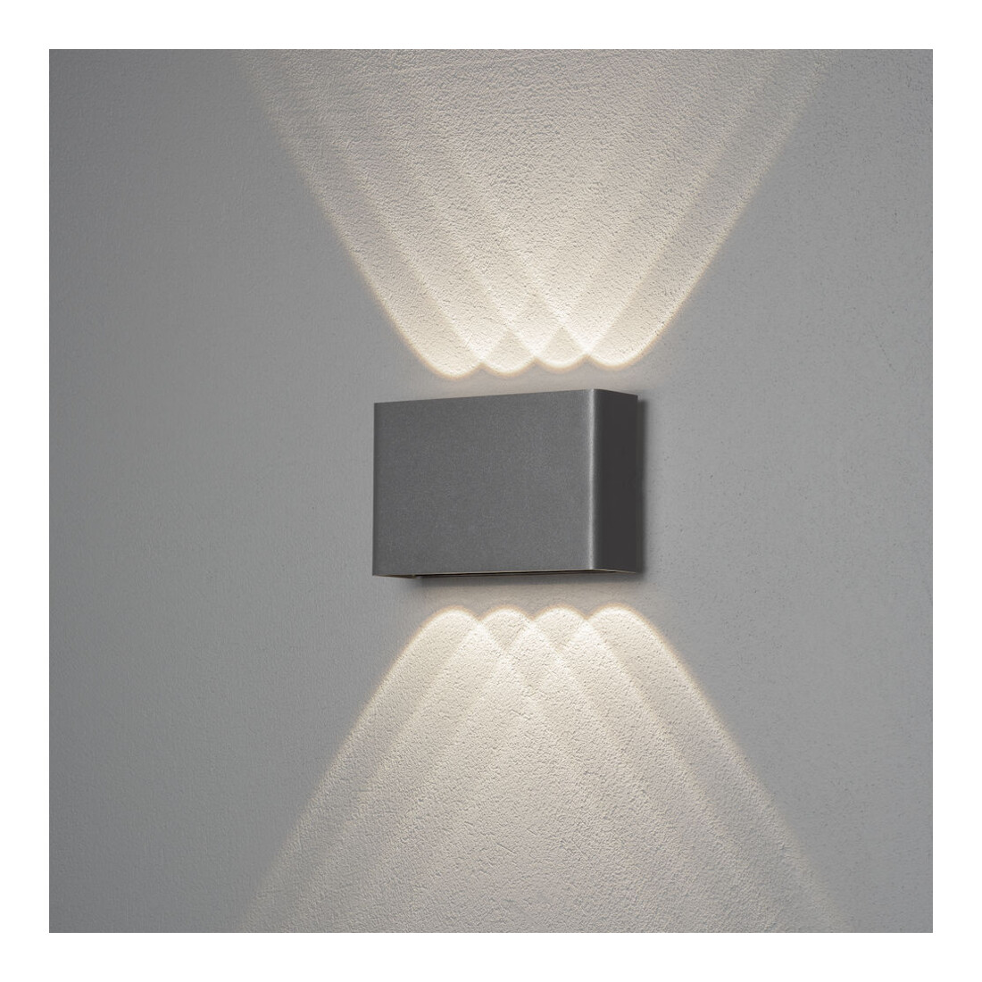 Gnosjö Konstsmide Applique LED AL Chieri 4x2 anthracite 7865-370