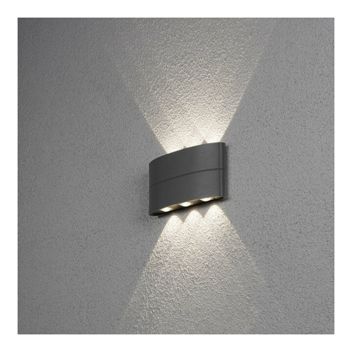 Gnosjö Konstsmide Applique murale LED AL anthracite, alu 7853-370