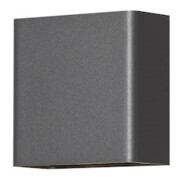 Gnosjö Konstsmide Applique murale LED AL Chieri 2x2 anthracite 7891-370-3