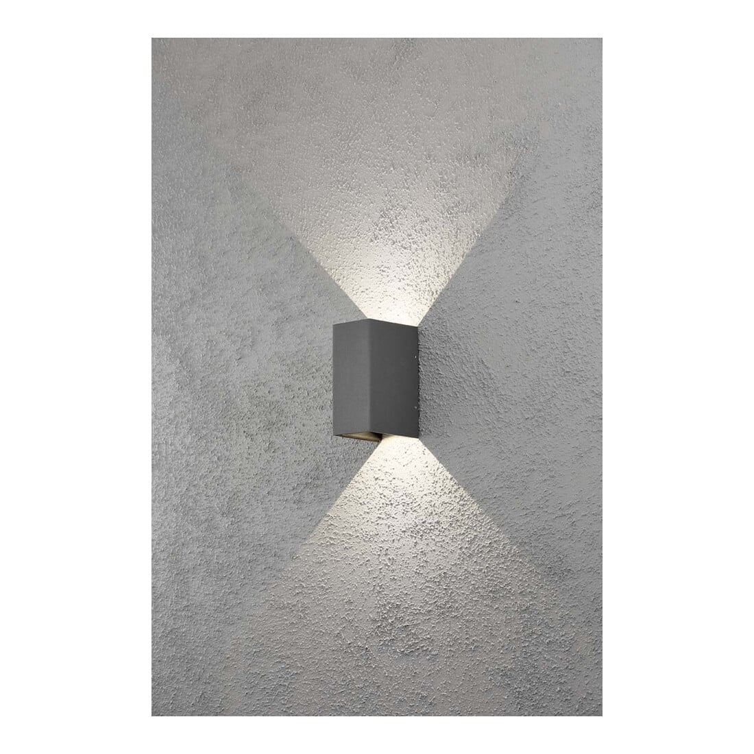 Gnosjö Konstsmide AL LED-Wandleuchte anth/alu Lichtaustr.verstellb 7940-370